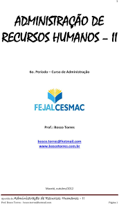 Administração de Recursos Humanos II